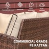 Sunsitt 7pc Wicker Outdoor Patio Conversation Set Beige - 3 of 4