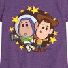 Girls' - Disney - Buzz And Woody Fitted Short Sleeve Graphic T-Shirt - 2 of 4
