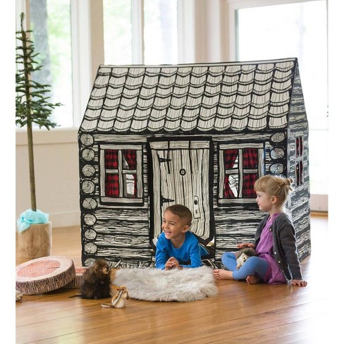 Log Cabin Tent Sturdy Cotton Tent For Kids Indoor Or Outdoor