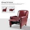 Deborah Modern Wooden Upholstery Modern Genuine Leather Recliner with Nailhead Trim for Living Room and Bedroom  | ARTFUL LIVING DESIGN - 4 of 4