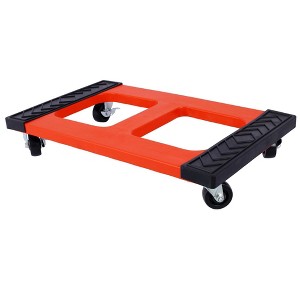 NAYSAYE Hand Truck Dolly Heavy Duty Poly Mover Dolly 1200lb Capacity for Home and Workshop, Red, 18"*5"*12" - 1 of 4