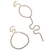 SOHI Women's Crystal Silver The Bijou Multi-Layer Lariat Necklace - 2 of 4