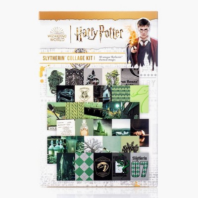 Harry Potter Slytherin Collage Kit - Con*Quest Journals: Hogwarts Craft Activity, Cardstock Paper Craft, All Ages