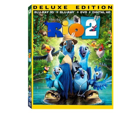  Rio 2 (Deluxe Edition) (3D + 2D) (Blu-ray + DVD + Digital) 