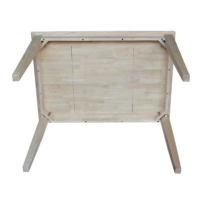 Transitional Solid Wood Extendable Dining Table in Natural Finish