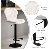 Adjustable Bar Stool, Bar Stools Set of 4, Modern Swivel Bar Chairs, Faux Leather Upholstered Swivel Bar Stools, for Home, Bar, Kitchen - 3 of 4