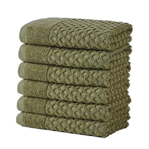 Cotton Quick-Dry Textured Towels - Great Bay Home. - 1 of 4