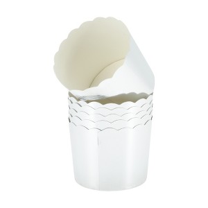 Unique Bargains Medium Machine-Made Disposable Baking Cups Wood Pulp Paper PE Coating 2.76"x2.17" 50 Pcs - 1 of 4