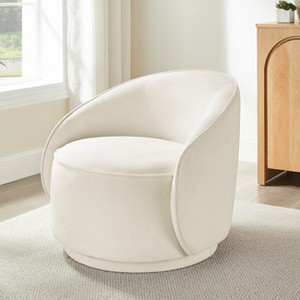 VANOMi Upholstered Sloped-Arm Swivel Chair - 1 of 4
