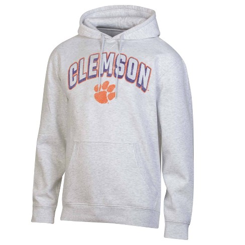 NCAA Clemson Tigers Men s Gray Fleece Hoodie L