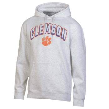 NCAA Clemson Tigers Men's Gray Fleece Hoodie