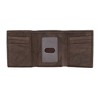 CTM Men's American Bison Leather RFID Trifold Wallet - 3 of 4