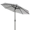 UV Resistant Iris Fashion Line 9Ft Auto Tilt Umbrella - PAT8004 - Safavieh - 4 of 4