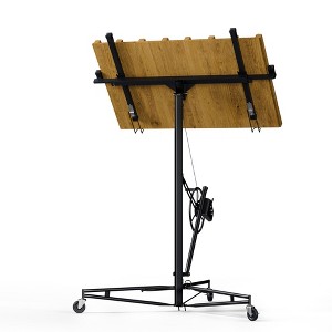 11 Ft Drywall Lift - 150 LBS Heavy Duty Sheetrock Hoist with 360¡ã Telescopic Arm & 3 Lockable Wheels for Effortless Panel Lifting - 1 of 4