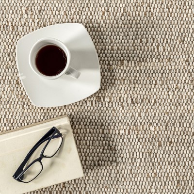 Elfriede Handwoven Jute-Cotton Blend 5x8 Natural Area Rug