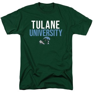 Men's Tulane University Official Stacked Short Sleeve Mens Cotton T-Shirt - 1 of 4