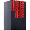 Garvee 3 Pcs Socket Holder Set 1/2-inch 3/8-inch 1/4-inch Drive Socket Trays Magnetic Socket Organizer Professional Quality Tools Organizer SAE Red - 3 of 4