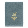 Linum Home Textiles 100% Turkish Cotton MONICA Gold Thread 3PC Embellished Towel Set - 4 of 4
