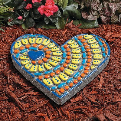 MindWare Paint Your Own Stepping Stone: Heart - Creative Activities -14 Pieces
