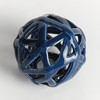 Plum & Post Alicia Orb Small - Navy Blue Ceramic Decorative Accent - 2 of 4