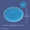 Lyngby Porcelain Rhombe Color Oval Serving Dish, 11.2 Inch - Blue - 4 of 4