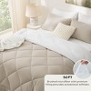 5/7 Pcs Bed in a Bag with Contrast Color Solid Design Bedding Set - 3 of 4