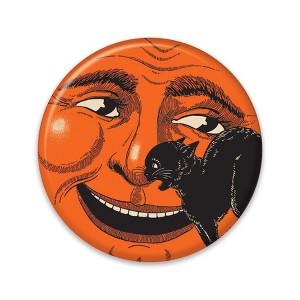 Beistle Vintage Halloween Cat & Moon Button, 2", (6/Pkg) Multicolored - 1 of 4