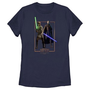 Women's Star Wars: Tales of the Jedi Count Dooku and Qui-Gon Jinn T-Shirt - 1 of 4