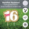 Big Dot of Happiness Sweet 16 - Yard Sign and Outdoor Lawn Decorations - 16th Happy Birthday Party Yard Signs - Set of 8 - 3 of 4