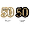 Big Dot of Happiness Adult 50th Birthday - Gold - DIY Shaped Birthday Party Cut-Outs - 24 Count - 2 of 4