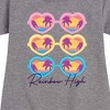 - Rainbow High - Sunglasses Graphic Short Sleeve Fleece Dress - 2 of 4
