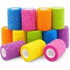 Impresa 12 Pack Self Adherent Wrap, Glitter Cohesive Tape, 3 x 180 in - 4 of 4