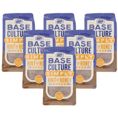 Base Culture Simply Hint of Honey Bread - Case of 6/15 oz