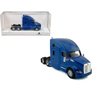 Kenworth T680 Sleeper Cab Blue Metallic 1/87 (HO) Scale Plastic Model Car by HO Logistics - 1 of 4