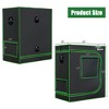Costway 30''x18''x36''Mylar Hydroponic Grow Tent w/Observation Window & Floor Tray Grey\Black - 3 of 4