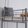 Karl Home Full Loft Bed with Stairs Metal Single Loft Bunk Bed with Safety Guard Rails and 2 Side Ladder, No Spring Box Need - 4 of 4
