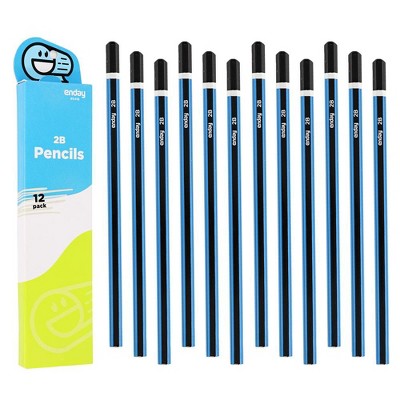Enday #2b Wood Pencil, 12 Pack
