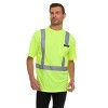Canada Weather Gear Men’s High Visibility Safety Tee – Reflective Short Sleeve Work Shirt – Lightweight & Breathable - 3 of 4