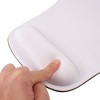Insten Mouse Pad with Wrist Support and Keyboard Wrist Rest, Ergonomic, Easy Typing, Memory Foam For Gaming Office, Trapezoid S, White - 3 of 4