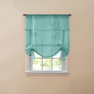 BrylaneHome BH Studio Sheer Voile Tie-Up Shade - 1 of 4
