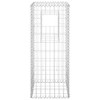 vidaXL Gabion Basket Posts 2 pcs 15.7"x15.7"x39.4" Iron - 4 of 4