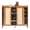YIYIBYUS Rattan Shoe Cabinet with Doors Freestanding Shoe Bench For Entryway - 5 Layers - 2 of 4