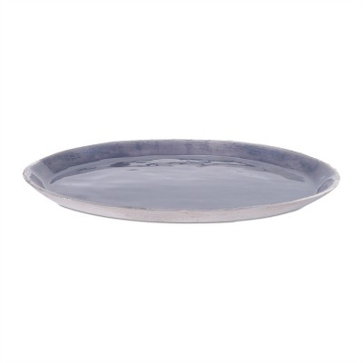 Blue Aluminum Decorative Tray