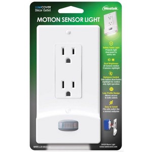 Westek LumiCover White 1 gang Plastic Decora Nightlight Wall Plate 1 pk - 1 of 1