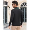 Men's Long Sleeve Polo Shirts Regular Fit Collared T-Shirt Casual Workout Golf Shirts - 4 of 4