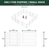 FXW Homeplus Indoor Dog Playpen - Stress-Free and Safe Play,Panels for Puppy and Small Dogs, Black│Patented - 2 of 4