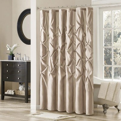 LunaLulinlk Tufted Semi-Sheer Shower Curtain