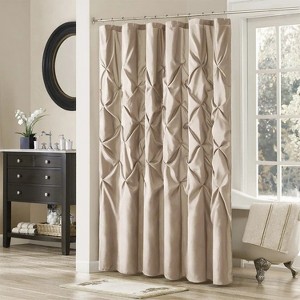 LunaLulinlk Tufted Semi-Sheer Shower Curtain - 1 of 4