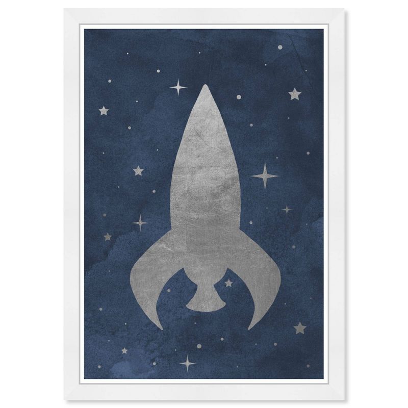 15&#34; x 21&#34; Little Rocket Ship Astronomy and Space Framed Art Print - Wynwood Studio, 1 of 7