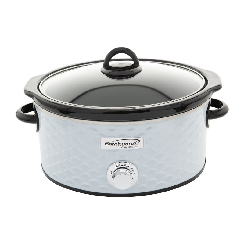Brentwood Scallop Pattern 4.5 Quart Slow Cooker, 1 of 10